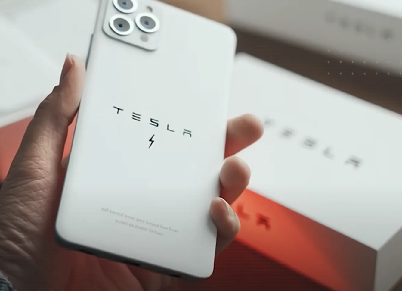 Tesla Pi Phone back view